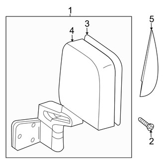 Jeep OE - Front Left Door Mirror