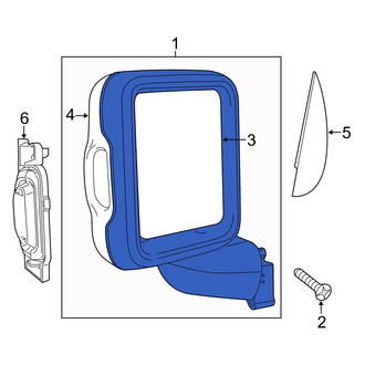 Jeep OE - Front Left Door Mirror