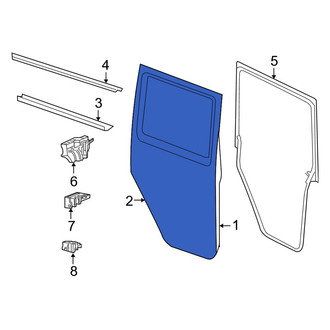 Jeep OE - Rear Left Outer Door Outer Panel