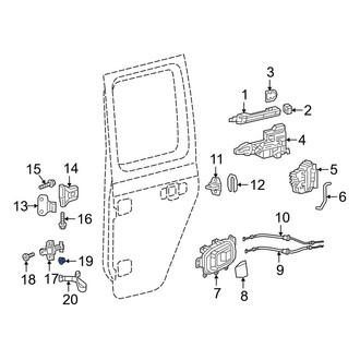 Jeep OE - Door Check Nut