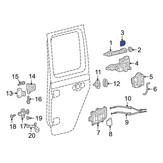 Jeep OE - Exterior Door Handle Gasket