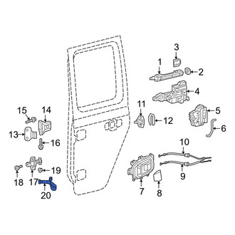 Jeep OE - Rear Left Door Check Strap