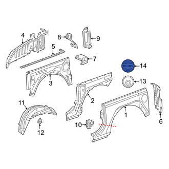 Jeep OE - Rear Fuel Tank Cap