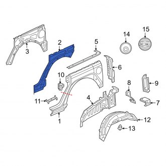 Jeep Wrangler OEM Quarter Panels & Parts | Rear & Front — CARiD.com