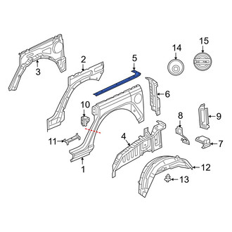 Jeep OE - Left Roof Panel Bracket
