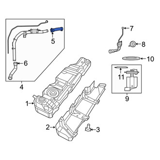 Jeep OE - Upper Fuel Filler Hose