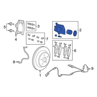 Jeep OE - Rear Left Disc Brake Caliper