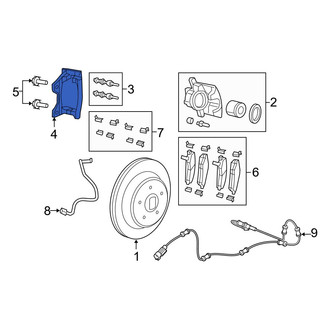 Jeep OE - Rear Right Disc Brake Caliper Bracket