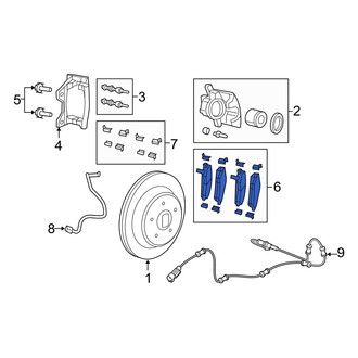 Jeep OE - Rear Disc Brake Pad Set