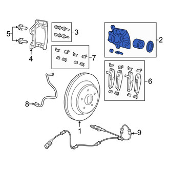 Jeep OE - Rear Left Disc Brake Caliper