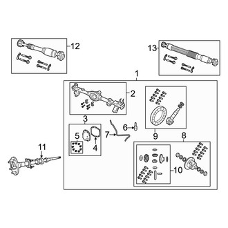 Jeep OE - Rear Suspension - Axle Housing (Dana 44, M220 (Code DRE))