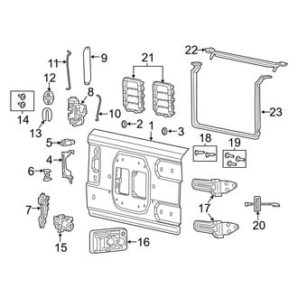 Jeep OE - Tail Gate - Gate & Hardware
