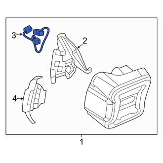 Jeep OE - Rear Left Tail Light Wiring Harness