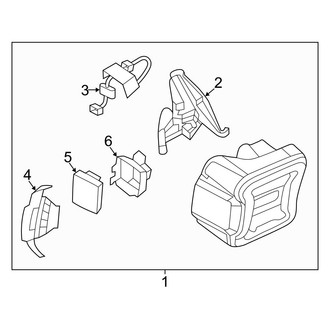 Jeep OE - Rear Lamps - Combination Lamps (LED, With Blind Spot)