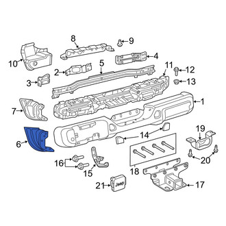 Jeep OE - Rear Left Bumper Extension