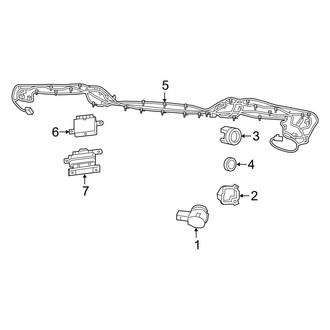 Jeep OE - Rear Bumper - Electrical Components (Steel Bumper)