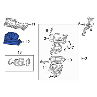 Jeep OE - Front Engine Air Intake Hose