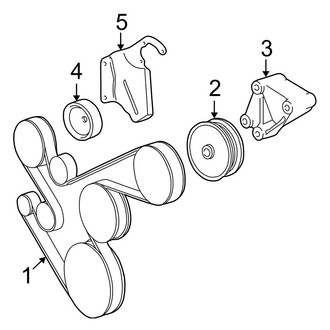 Jeep OE - Cooling - Belts & Pulleys (2.5L)