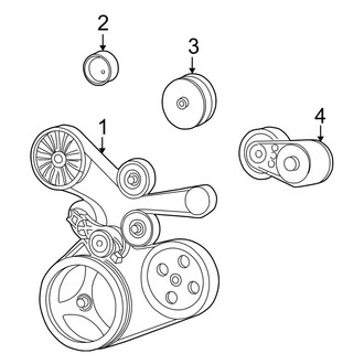 Jeep OE - Cooling - Belts & Pulleys (2.4L)
