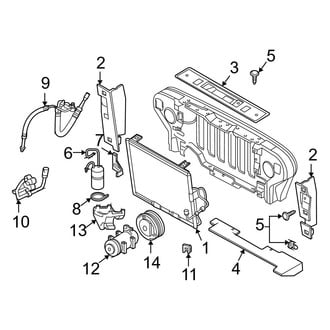 Jeep OE - Air Conditioner & Heater - Condenser, Compressor & Lines
