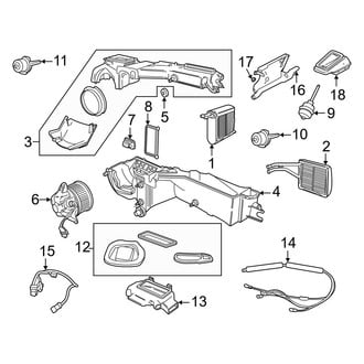 Jeep OE - Air Conditioner & Heater - Evaporator & Heater Components