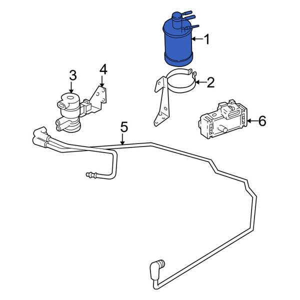 Jeep OE 53031904AB Vapor Canister