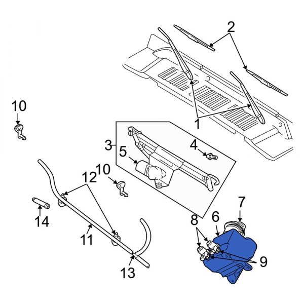 Washer Fluid Reservoir