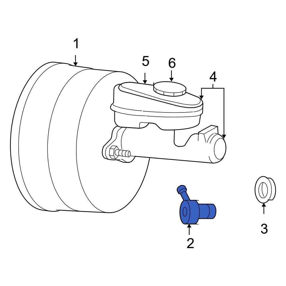 Jeep OE 4584098 Power Brake Booster Check Valve
