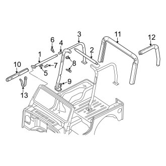 2000 Jeep Wrangler OEM Chassis Frames & Body Parts — 