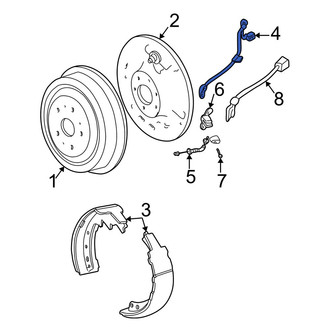 Jeep OE - Rear Right Brake Hydraulic Line