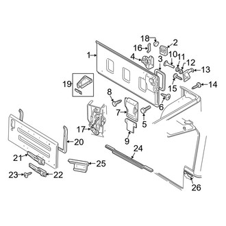 Jeep OE - Tail Gate - Gate & Hardware