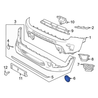 Jeep OE - Front Left Bumper Cover Spacer Panel
