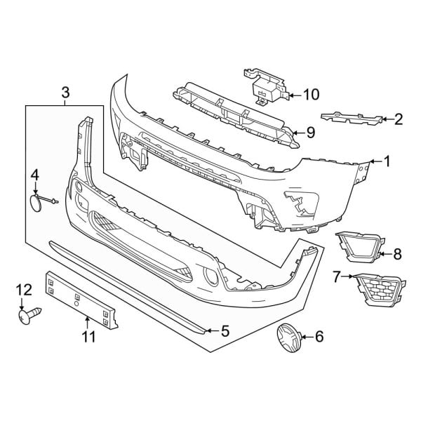 Jeep OE 6VM75LXHAA - Front Tow Eye Cap