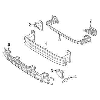 Jeep OE - Front Bumper & Grille - Bumper & Components (W/O Tow Hooks, Bumper Support)