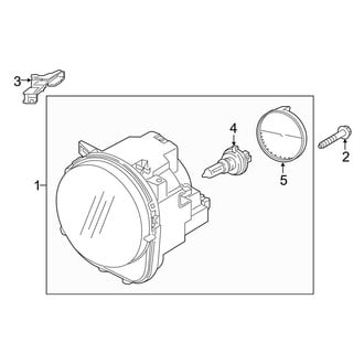 Jeep OE - Front Lamps - Headlamp Components (Halogen)