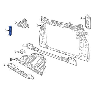 Jeep OE - Left Radiator Mount Bracket