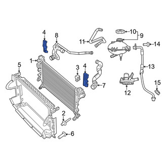Jeep OE - Right Radiator Mount Bracket