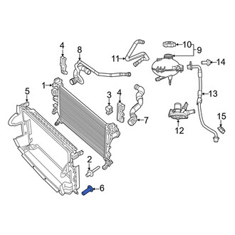 Jeep OE - Radiator Support Baffle Bolt