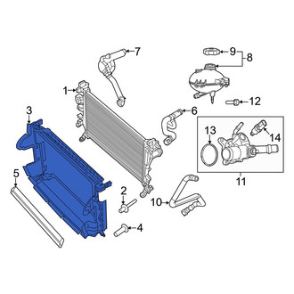 Jeep OE - Radiator Support Baffle
