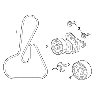 Jeep OE - Cooling - Belts & Pulleys (75th Anniversary / Dawn Of Justice / Latitude / Limited / Sport / Trailhawk 2.4L)