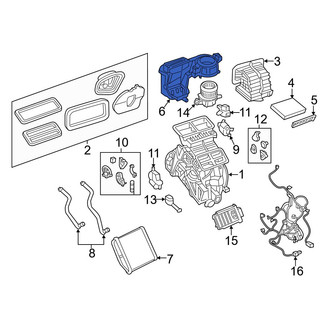 Jeep OE - A/C Evaporator Core and Case Assembly