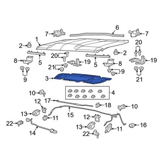 Jeep OE - Front Hood Insulation Pad