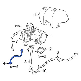Jeep OE - Turbocharger Coolant Line