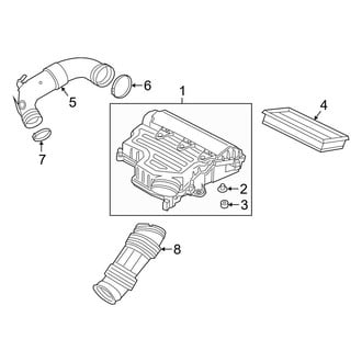 Jeep OE - Engine / Transaxle - Air Intake (1.3L)