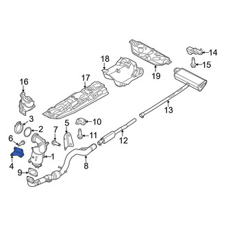 Jeep OE - Right Catalytic Converter Bracket
