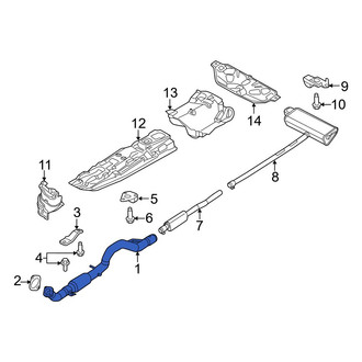 Jeep OE - Exhaust Intermediate Pipe