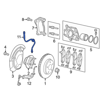 Jeep OE - Front Brake Hydraulic Hose