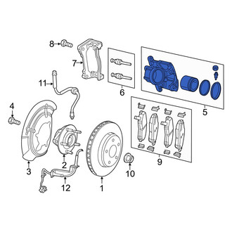 Jeep OE - Front Left Disc Brake Caliper