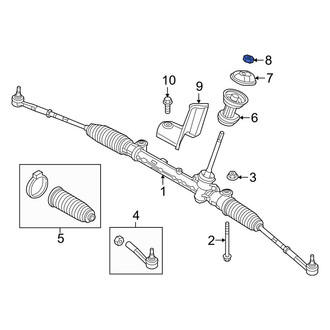 Jeep OE - Rack and Pinion Nut
