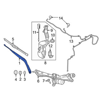 Jeep OE - Left Wiper Arm